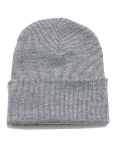 画像1: LOS ANGELES APPAREL CLASSIC CUFF BEANIE-GREY HEATHER