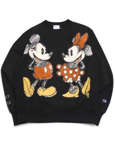画像1: 【SALE】【送料無料】CHAMPION DISNEY MICKEY & MINNIE RW SWEATSHIRTS