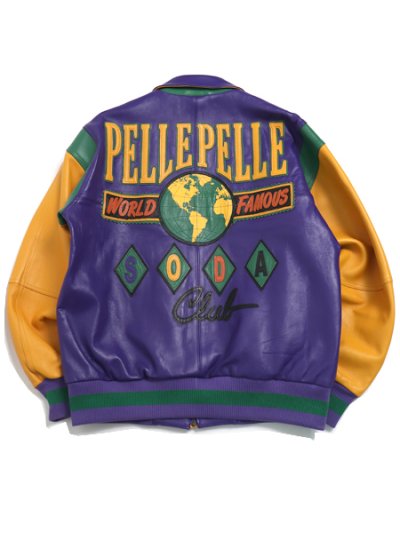 画像1: 【送料無料】PELLE PELLE WORLD FAMOUS SODA CLUB PLUSH VIOL/MAIZE