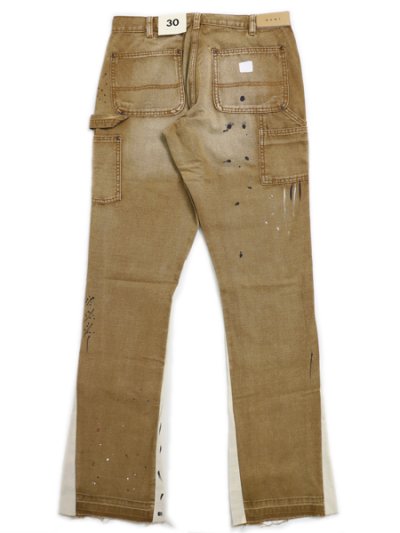 画像2: 【送料無料】mnml B243 FLARE DENIM BROWN