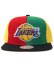 画像2: MITCHELL & NESS NBA PINWHEEL SNAPBACK LAKERS RASTA (2)