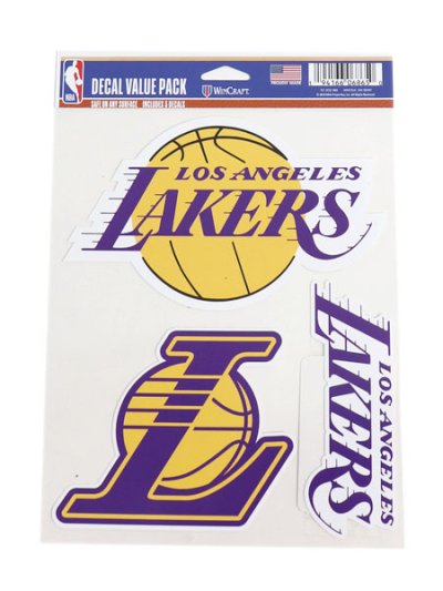 画像1: WINCRAFT MULTI-USE DECAL 3P LA LAKERS LOGO