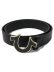 画像1: 【送料無料】TRUE RELIGION HORSESHOE BUCKLE BELT BLACK GOLD (1)