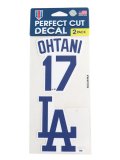 WINCRAFT PERFECT CUT DECAL 2P LA DODGERS OHTANI