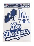 WINCRAFT MULTI-USE DECAL 3P LA DODGERS HAND SIGN