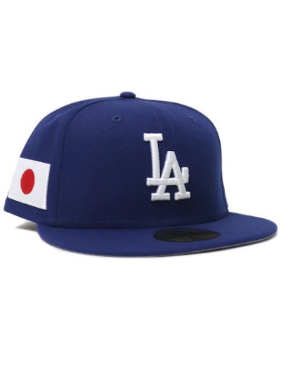 画像1: 【送料無料】NEW ERA 59FIFTY JAPAN FLAG SIDE PATCH LA DODGERS