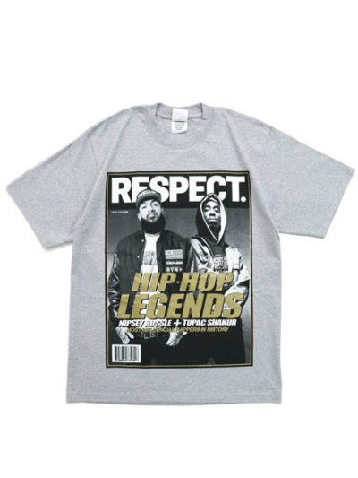 画像1: STREET WEAR SUPPLY TUPAC NIPSEY HIP HOP LEGENDS RESPECT TEE