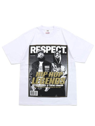 画像1: STREET WEAR SUPPLY TUPAC NIPSEY HIP HOP LEGENDS RESPECT TEE