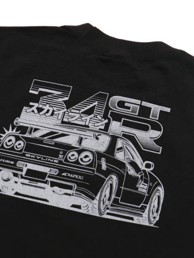 画像4: STREET WEAR SUPPLY GTR R34 SKYLINE BACK ON THE ROCKS TEE