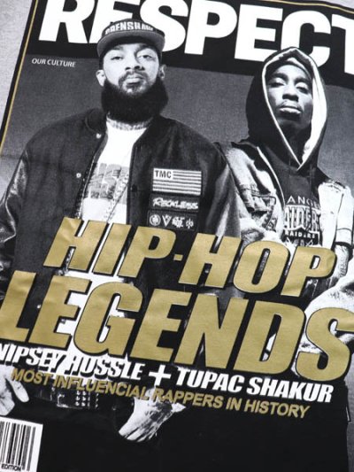 画像3: STREET WEAR SUPPLY TUPAC NIPSEY HIP HOP LEGENDS RESPECT TEE