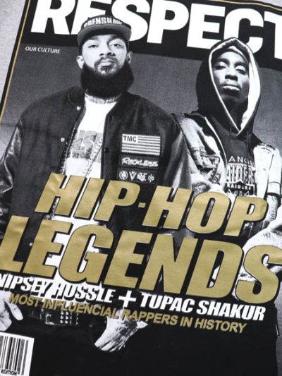 画像3: STREET WEAR SUPPLY TUPAC NIPSEY HIP HOP LEGENDS RESPECT TEE