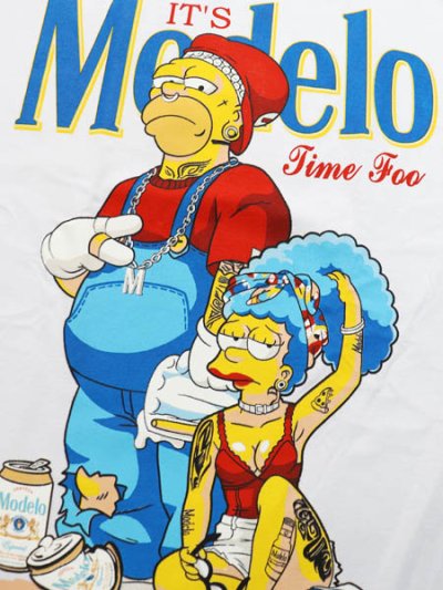 画像3: STREET WEAR SUPPLY IT'S MODELO TIME FOO SHIMPSONS TEE