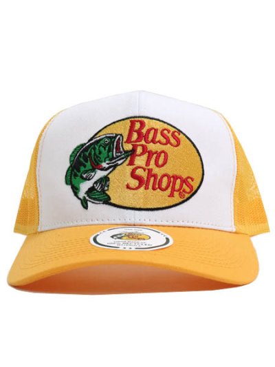 画像2: BASS PRO SHOPS EMBROIDERED LOGO MESH TRUCKER CAP YE/WH