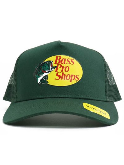 画像2: 【KIDS】BASS PRO SHOPS YOUTH BPS MESH BACK CAP DARK GREEN