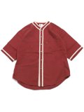 【SALE】MR.REMAKE MAN REMAKE BASEBALL SHIRT RED ASSORT