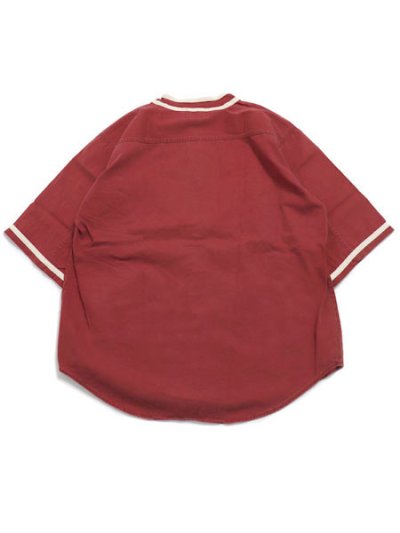 画像2: 【SALE】MR.REMAKE MAN REMAKE BASEBALL SHIRT RED ASSORT