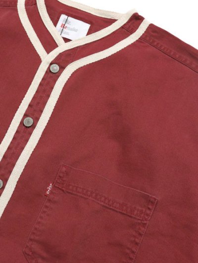 画像3: 【SALE】MR.REMAKE MAN REMAKE BASEBALL SHIRT RED ASSORT