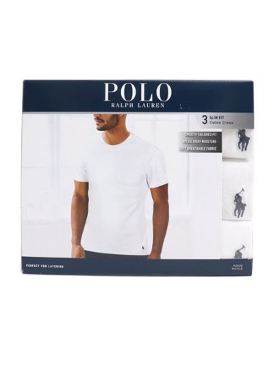 画像1: POLO RALPH LAUREN SLIM FIT 3PCS CREW S/S TEE