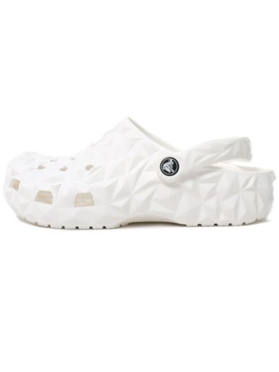 画像1: 【SALE】crocs CLASSIC GEOMETRIC CLOG WHITE
