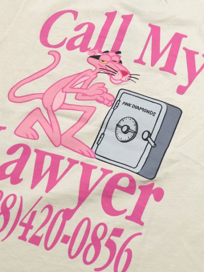 画像4: 【SALE】MARKET PINK PANTHER CALL MY LAWYER TEE ECRU