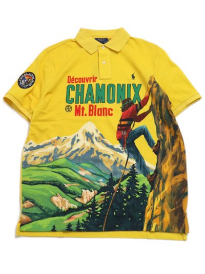 画像1: 【送料無料】POLO RALPH LAUREN CLASSIC FIT CHAMONIX MT.BLANC MESH POLO