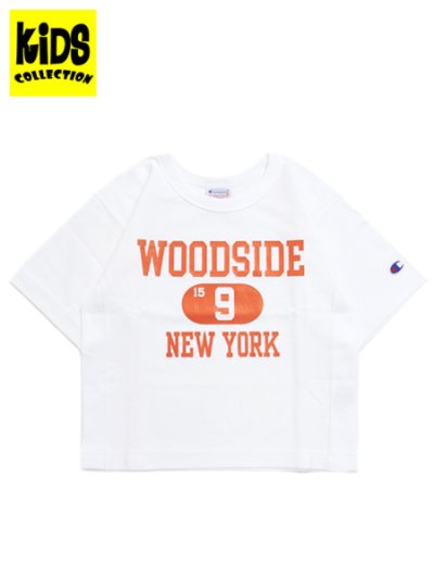 画像1: 【KIDS】CHAMPION KIDS RW US COTTON TEE WOODSIDE-WHITE