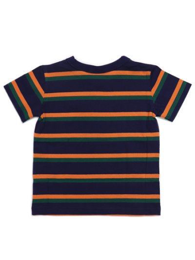 画像2: 【KIDS】CHAMPION KIDS US COTTON BORDER S/S TEE-NAVY