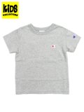 【KIDS】CHAMPION KIDS US COTTON S/S TEE-OXFORD GREY