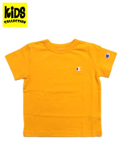 画像1: 【KIDS】CHAMPION KIDS US COTTON S/S TEE-GOLD