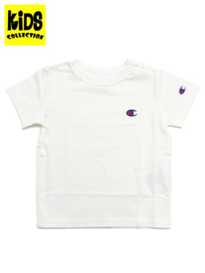 画像1: 【KIDS】CHAMPION KIDS US COTTON S/S TEE-OFF WHITE