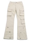 【SALE】【送料無料】EPTM. CLEAN POCKET FLARE PANT CREAM