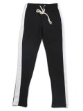 EPTM. LONG DRAWSTRING TRACK PANT BLACK/WHITE