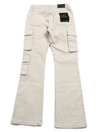 画像2: 【送料無料】EPTM. CLEAN POCKET FLARE PANT CREAM