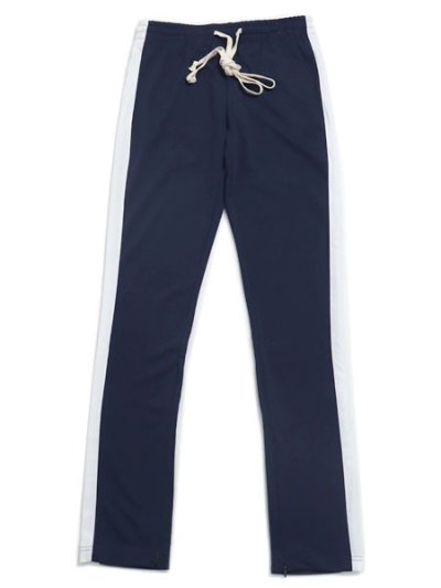 画像1: EPTM. LONG DRAWSTRING TRACK PANT NAVY/IVORY