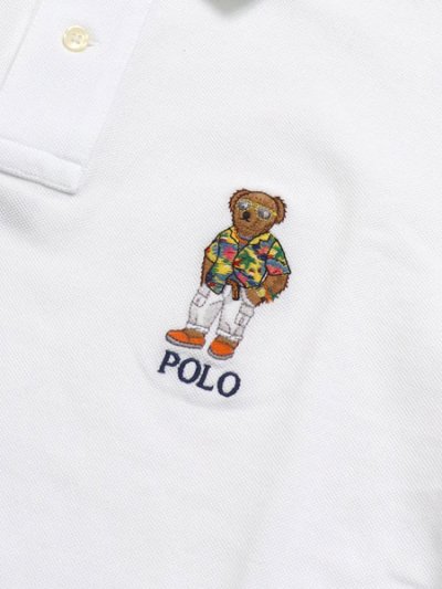 画像3: 【送料無料】POLO RALPH LAUREN CUSTOM SLIM BEACH CLUB BEAR MESH POLO