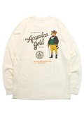 【SALE】ACAPULCO GOLD 6.5oz RELAXED PARTY BEAR LS TEE ECRU