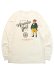 画像1: 【SALE】ACAPULCO GOLD 6.5oz RELAXED PARTY BEAR LS TEE ECRU (1)