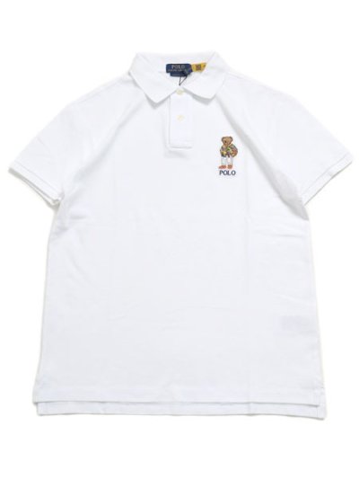 画像1: 【送料無料】POLO RALPH LAUREN CUSTOM SLIM BEACH CLUB BEAR MESH POLO