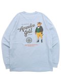 ACAPULCO GOLD 6.5oz RELAXED PARTY BEAR LS TEE STONE BL