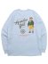 画像1: 【SALE】ACAPULCO GOLD 6.5oz RELAXED PARTY BEAR LS TEE STONE BL (1)