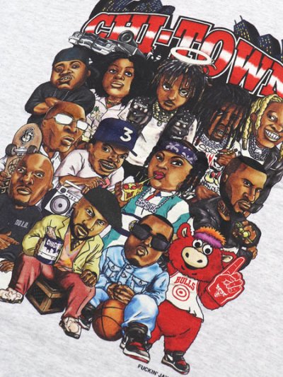 画像3: 【SALE】Rap Attack FUCKIN' JAY CHI-TOWN TEE ASH