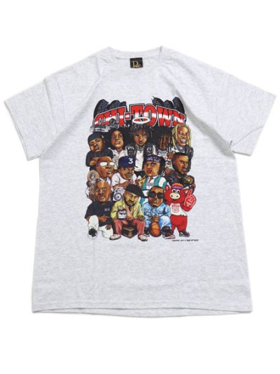 画像1: 【SALE】Rap Attack FUCKIN' JAY CHI-TOWN TEE ASH