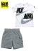 画像1: 【SALE】【KIDS】NIKE KIDS NSW HBR CARGO SHORT SET-CARBON HTR (1)