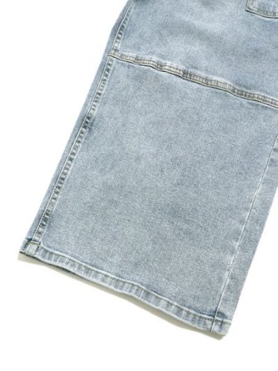 画像9: 【送料無料】PRO CLUB HW BAGGY FIT DENIM CARGO PANT LT STW