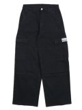 【送料無料】PRO CLUB HW BAGGY FIT DENIM CARGO PANT BLACK