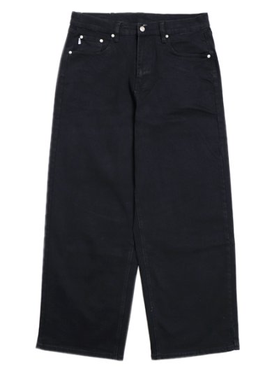 画像1: 【送料無料】PRO CLUB HW BAGGY FIT DENIM PANT BLACK