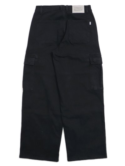 画像2: 【送料無料】PRO CLUB HW BAGGY FIT DENIM CARGO PANT BLACK