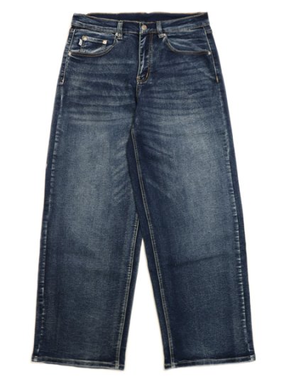 画像1: 【送料無料】PRO CLUB HW BAGGY FIT DENIM PANT DK STONEWASH