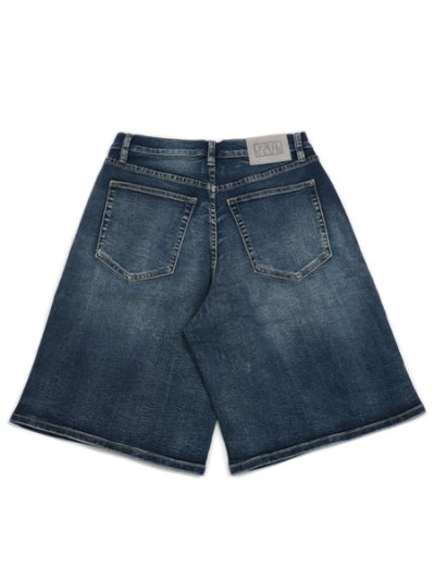 画像2: 【送料無料】PRO CLUB HW BAGGY FIT DENIM SHORT DK STONEWASH