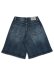 画像2: 【送料無料】PRO CLUB HW BAGGY FIT DENIM SHORT DK STONEWASH (2)